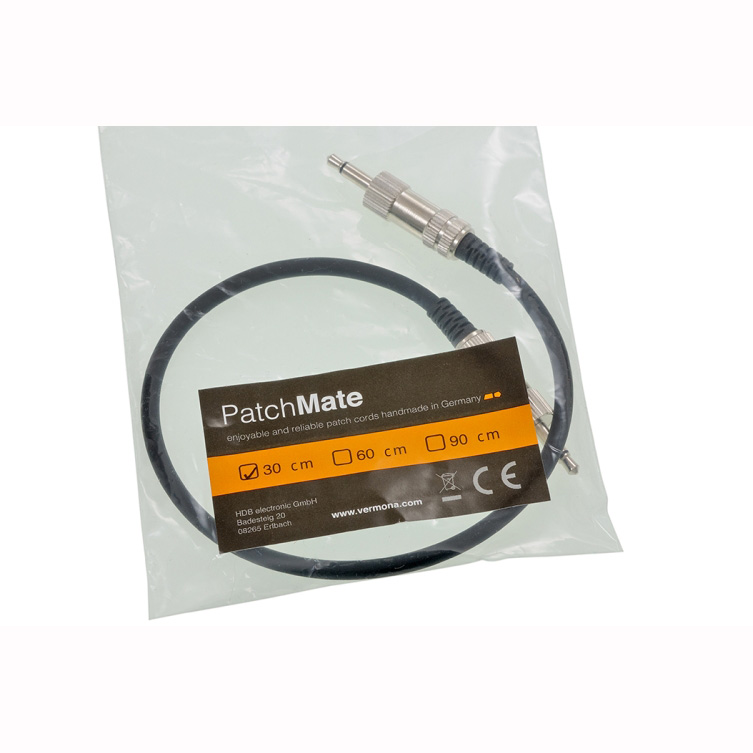 Vermona Modular PatchMate Cable 30cm Патч кабели для аналоговых синтезаторов и звуковых модулей