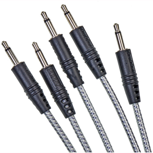 CablePuppy cable 15 cm (5 Pack) white-silver Аксессуары для музыкальных инструментов