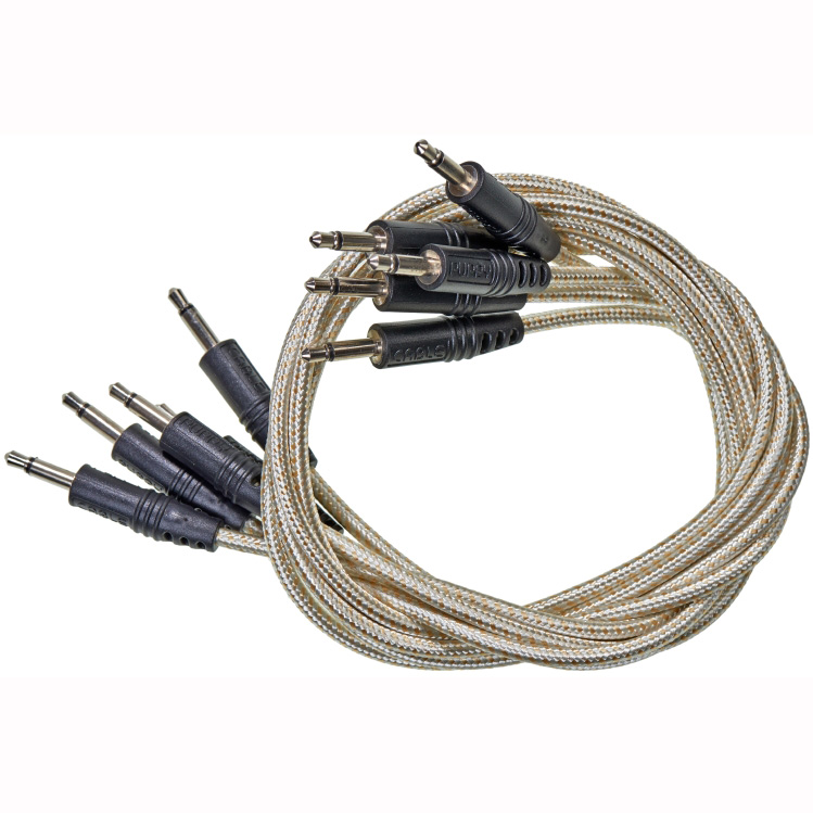 CablePuppy cable 15 cm (5 Pack) white-gold Аксессуары для музыкальных инструментов
