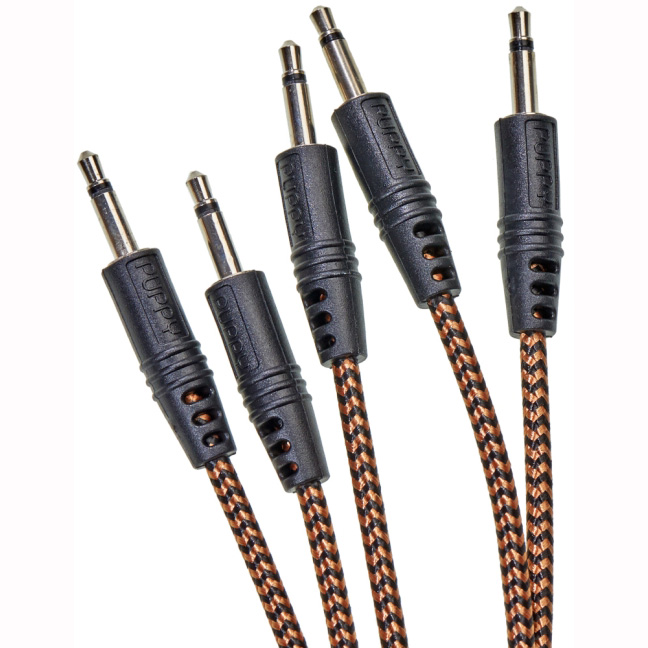 CablePuppy cable 45 cm (5 Pack) black-brown Аксессуары для музыкальных инструментов