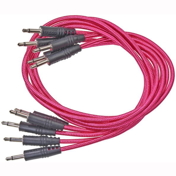 CablePuppy cable 120 cm (5 Pack) magenta Аксессуары для музыкальных инструментов