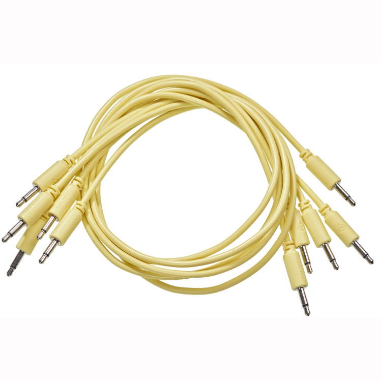 Black Market Modular Patch Cable 5-pack 100 cm yellow Аксессуары для музыкальных инструментов