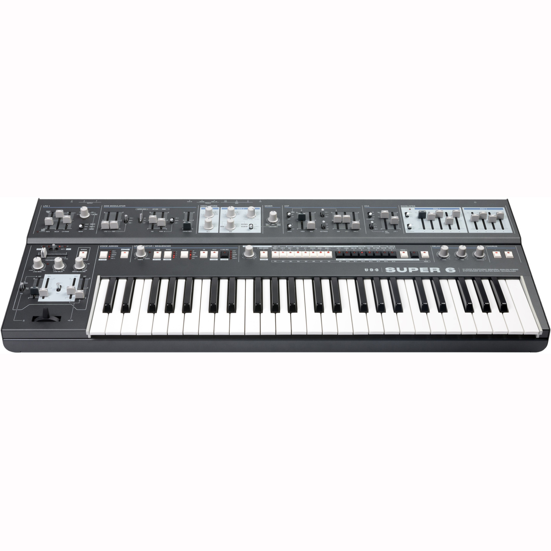 UDO Audio Super 6 Keyboard black Настольные гибридные синтезаторы