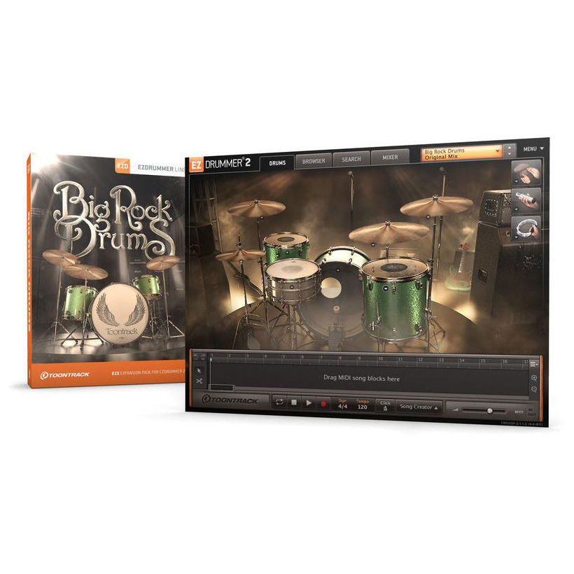 Toontrack EZX Big Rock Drums Цифровые лицензии