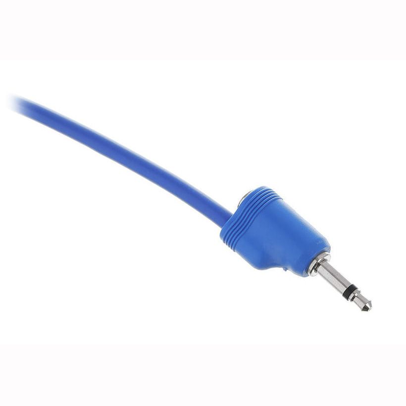 Tiptop Audio Stackcable Blue 70 cm Патч кабели для аналоговых синтезаторов и звуковых модулей