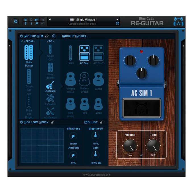 Blue Cat Audio Blue Cat's Re-Guitar Цифровые лицензии