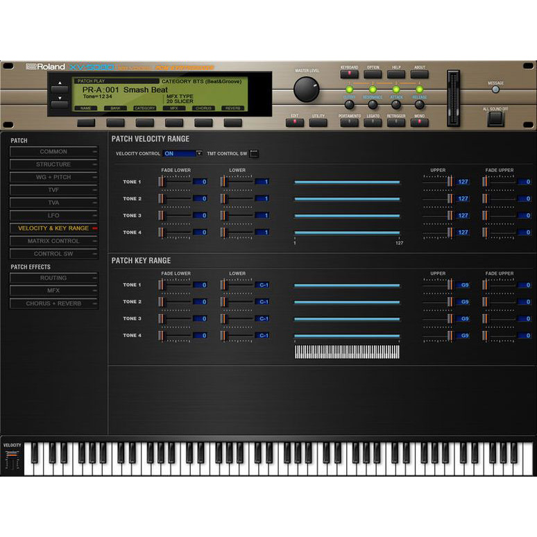 Roland Cloud XV-5080 Цифровые лицензии