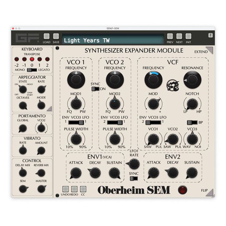 GForce Oberheim Bundle Цифровые лицензии