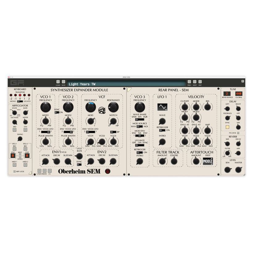 GForce Oberheim Bundle Цифровые лицензии