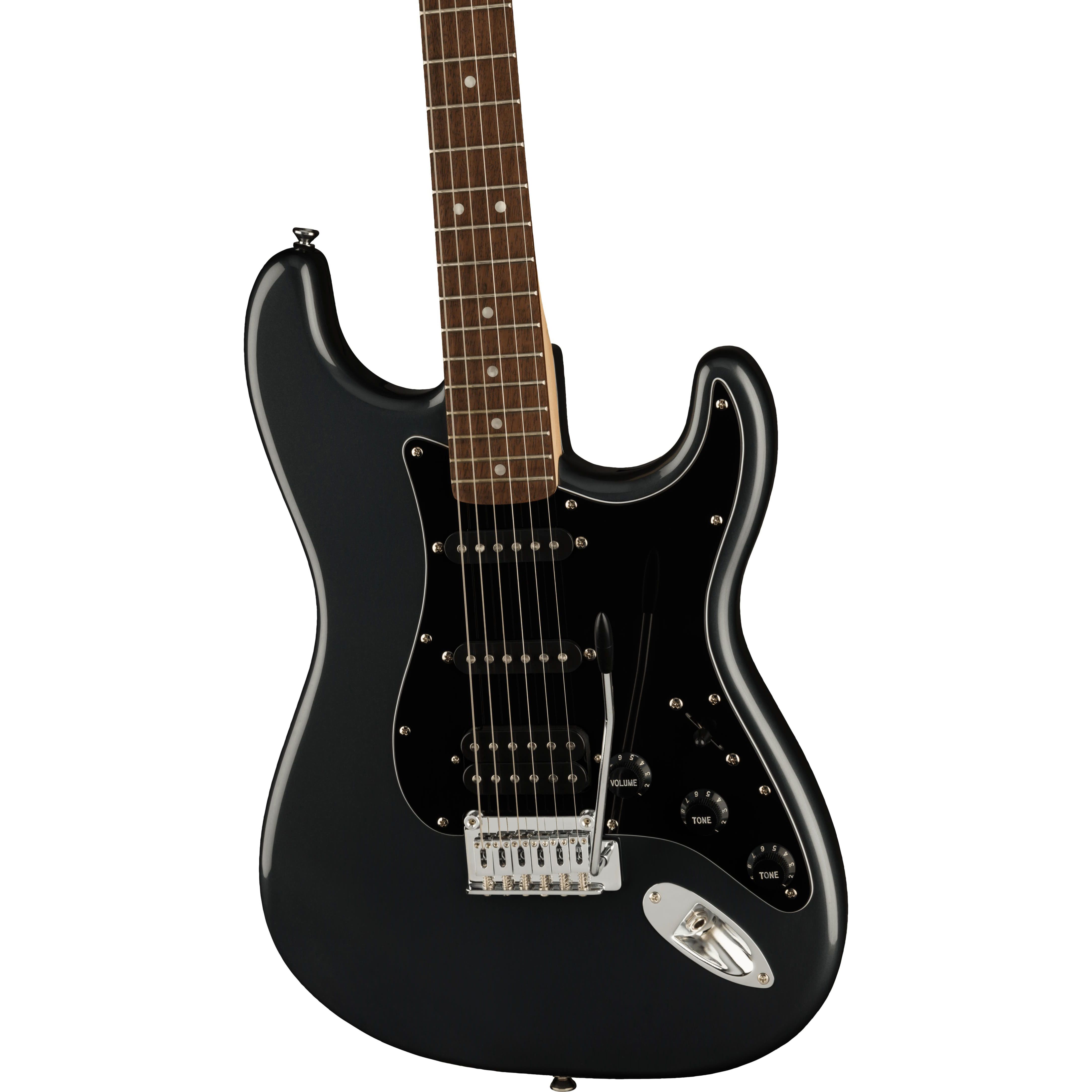 Fender Squier Affinity 2021 Stratocaster HSS Pack LRL Charcoal Frost Metallic Электрогитары