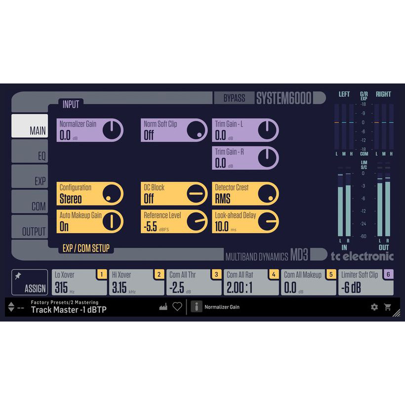 tc electronic MD3 Multiband Dynamics Цифровые лицензии