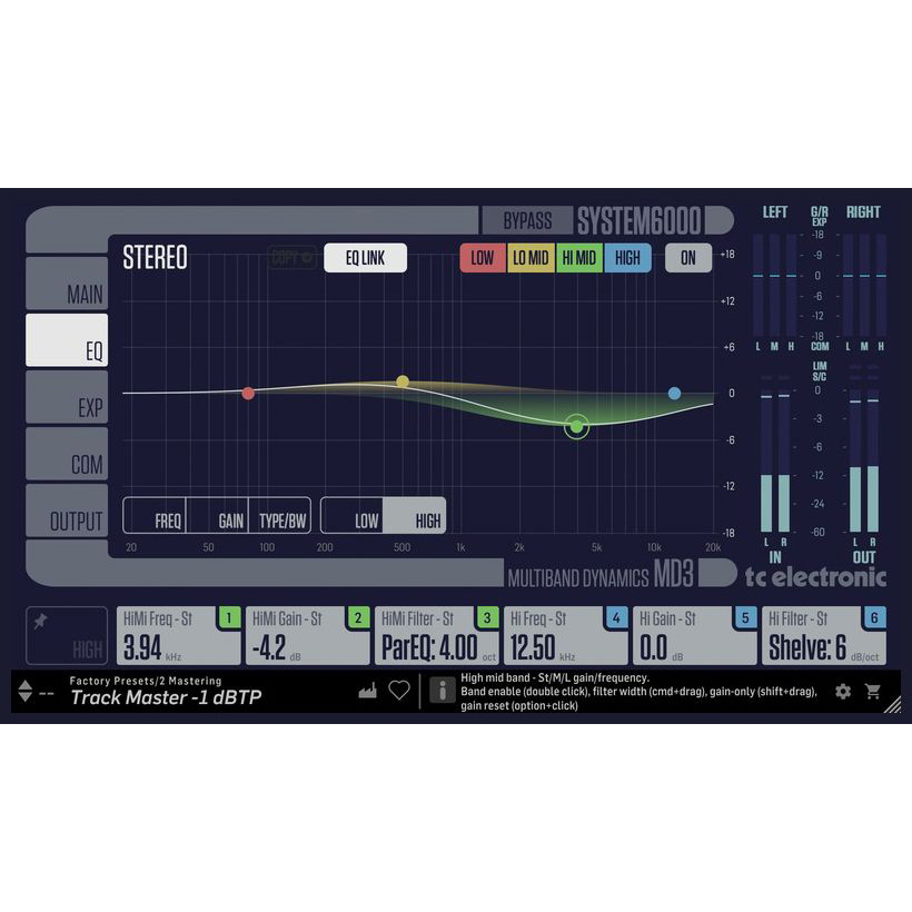 tc electronic MD3 Multiband Dynamics Цифровые лицензии
