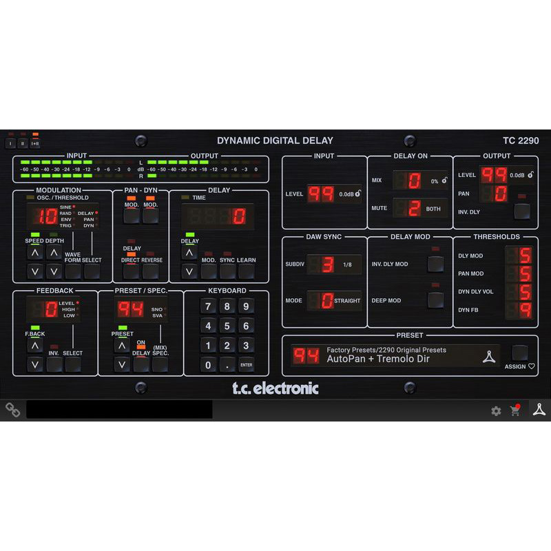 tc electronic TC 2290 Dynamic Delay Цифровые лицензии