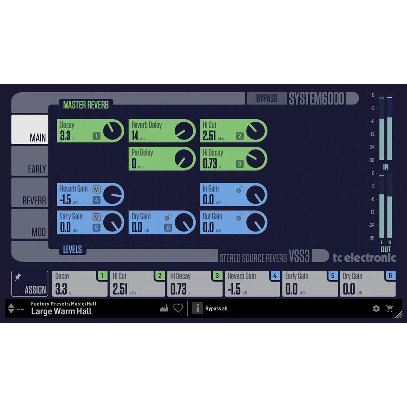 tc electronic VSS3 Space Simulation Reverb Цифровые лицензии