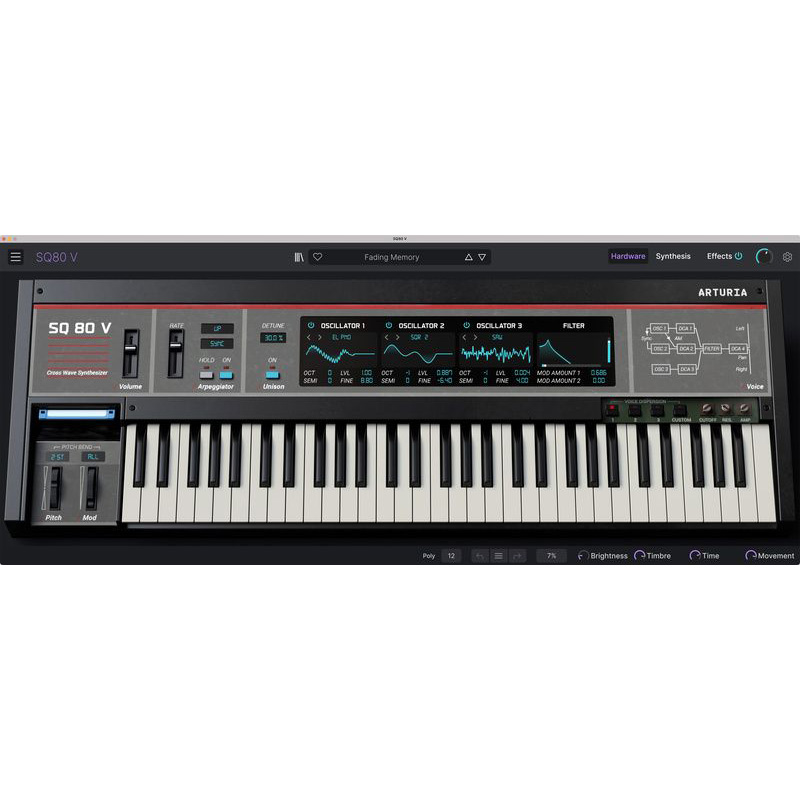 Arturia SQ80 V Цифровые лицензии