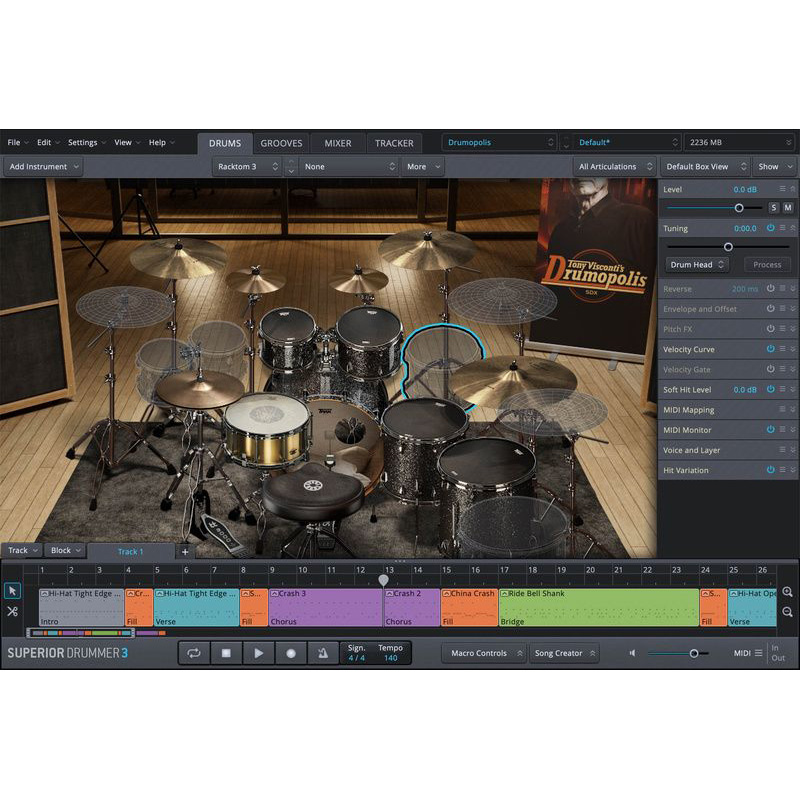 Toontrack SDX Drumopolis Цифровые лицензии