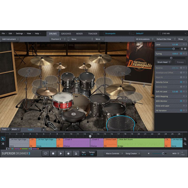 Toontrack SDX Drumopolis Цифровые лицензии