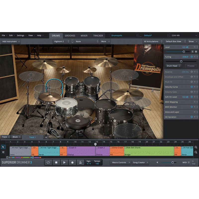 Toontrack SDX Drumopolis Цифровые лицензии