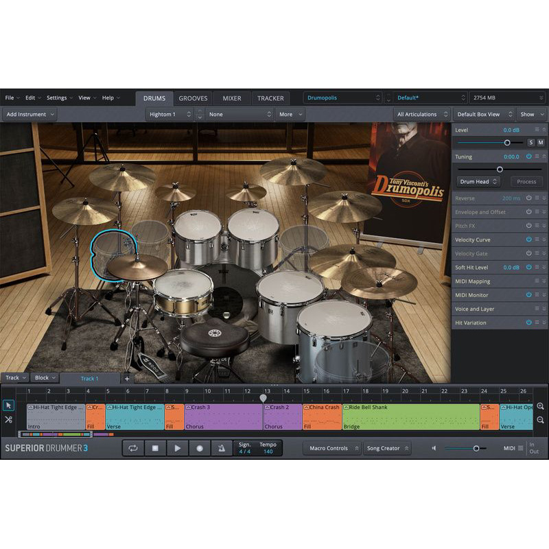 Toontrack SDX Drumopolis Цифровые лицензии