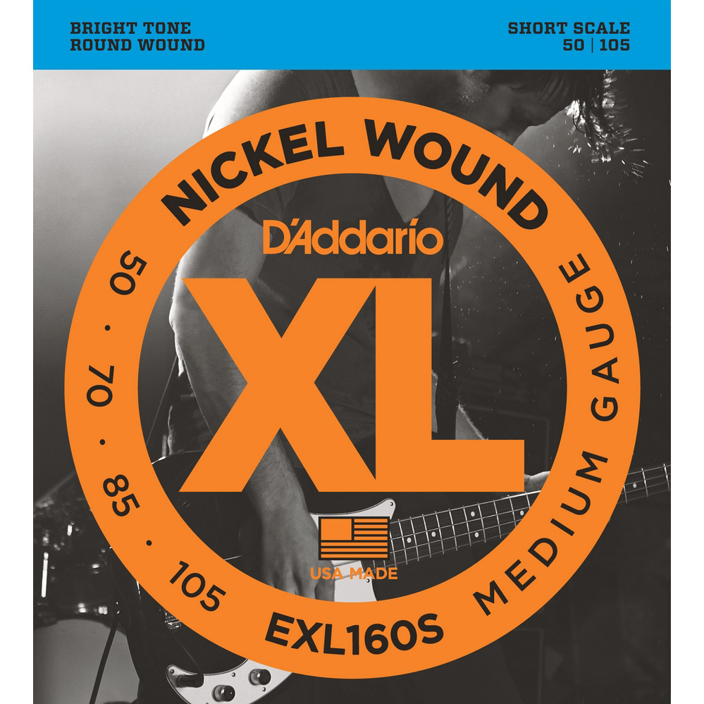 DAddario EXL160S NICKEL WOUND Medium, Short Scale Струны для бас-гитар