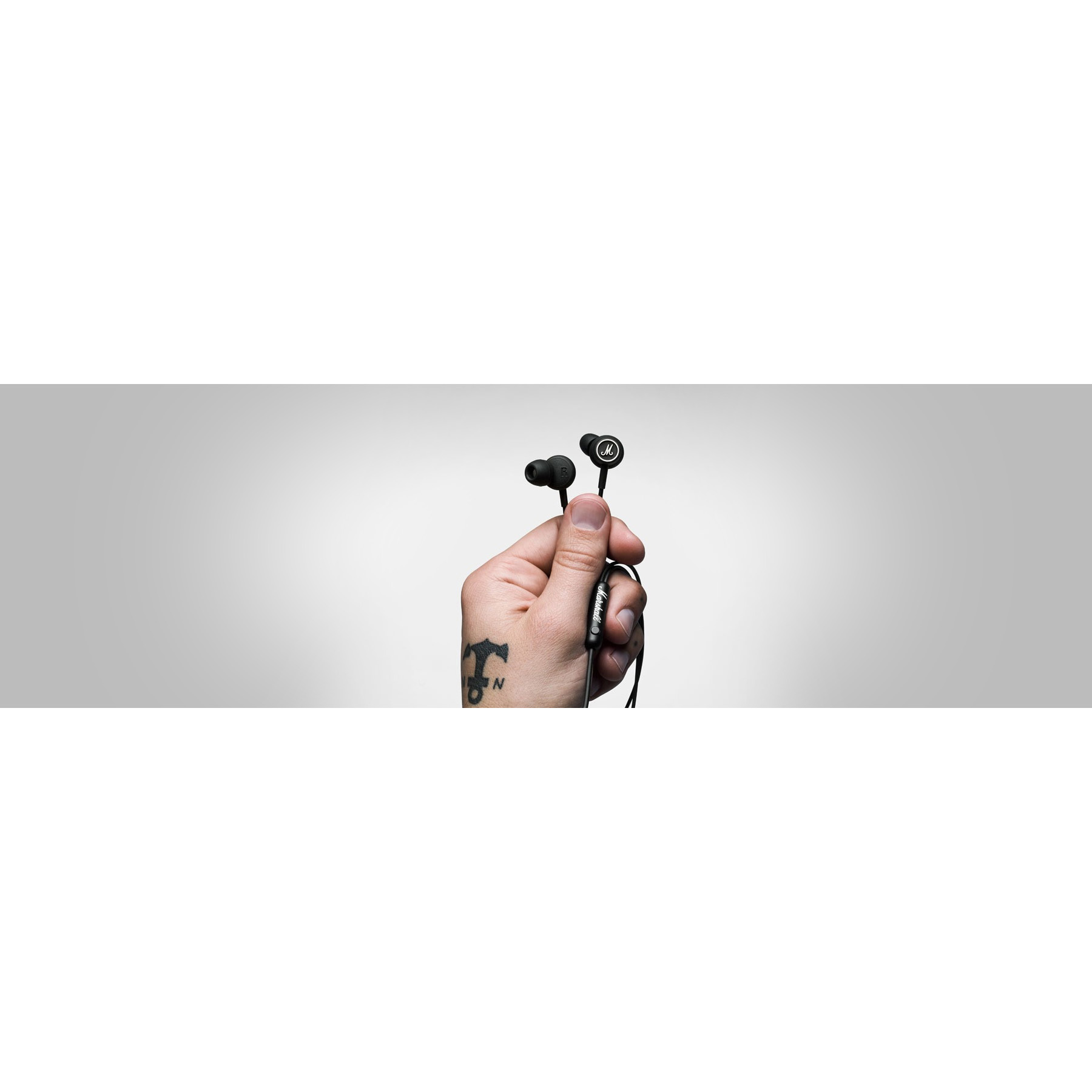 Marshall MODE HEADPHONES Black & White Вкладные наушники