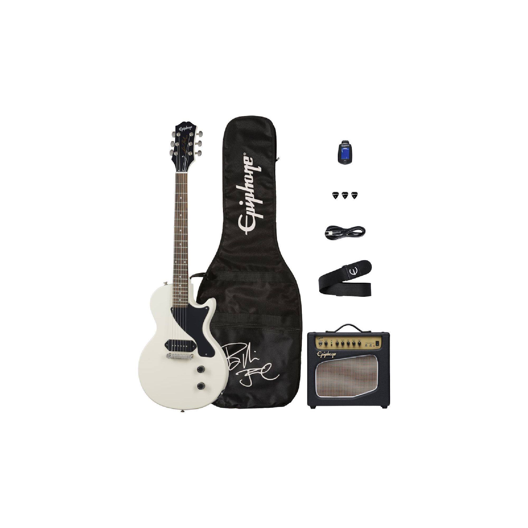 Epiphone Billie Joe Armstrong Les Paul Junior Electric Guitar Player Pack 220V Classic White Электрогитары