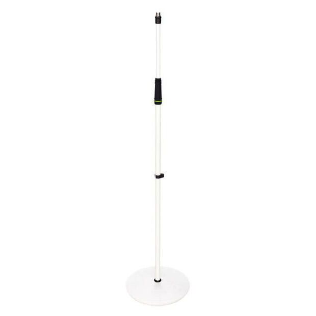 Gravity MS 23 W - Microphone Stand with Round Base, White Микрофонные аксессуары