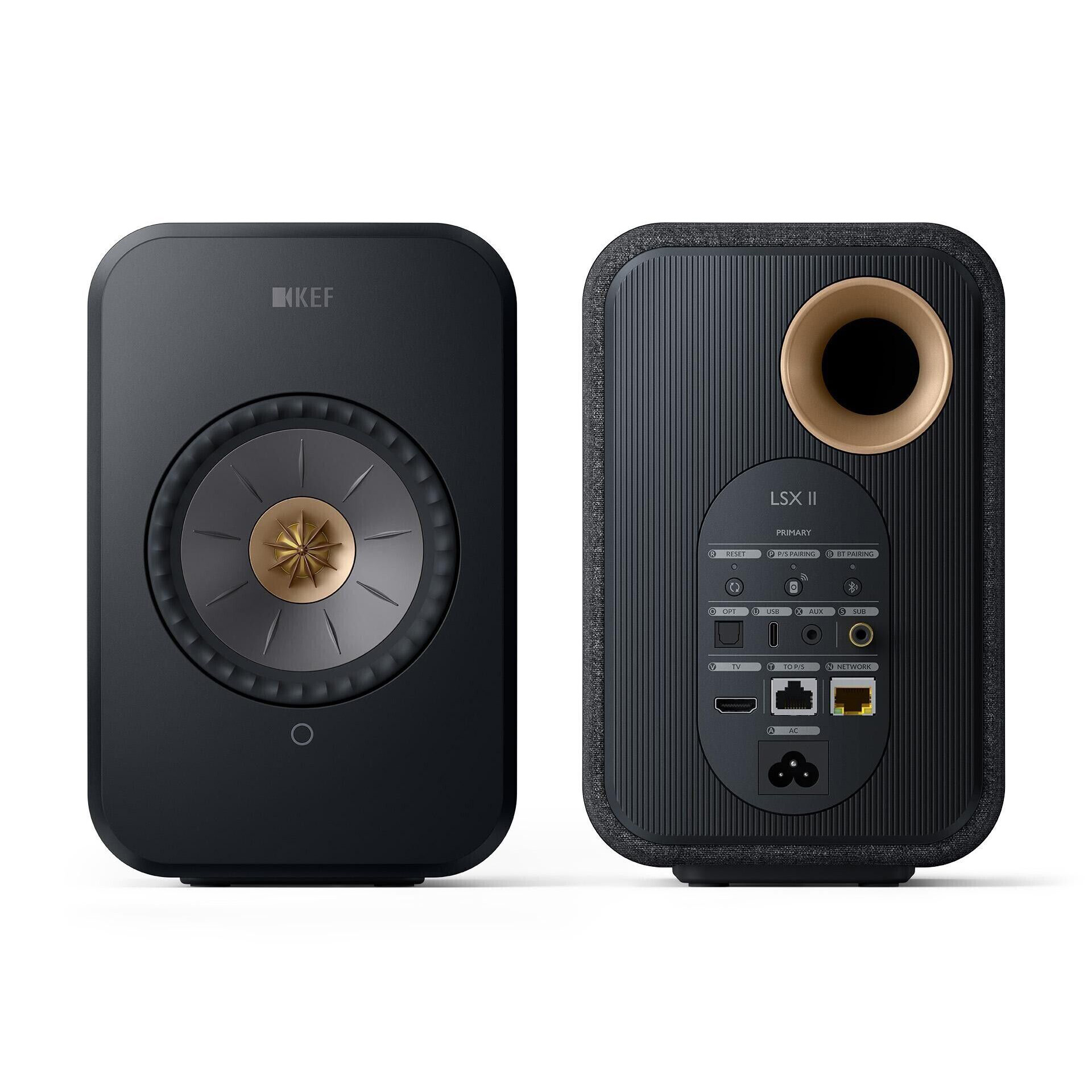 Kef LSX II Carbon Black Hi-Fi акустика