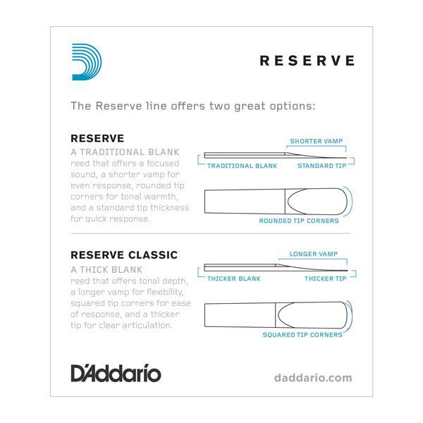 DAddario DCR1030 RESERVE BB CL - 10 PACK - 3.0 , 3, 10 Аксессуары для кларнетов