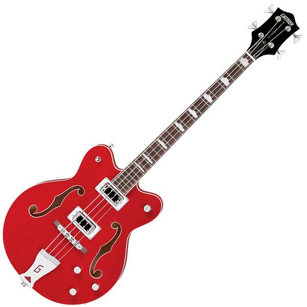 Gretsch G5442BDC Electromatic® Hollow Body 30.3 Short Scale Bass, Rosewood Fingerboard, Transparent Red Бас-гитары