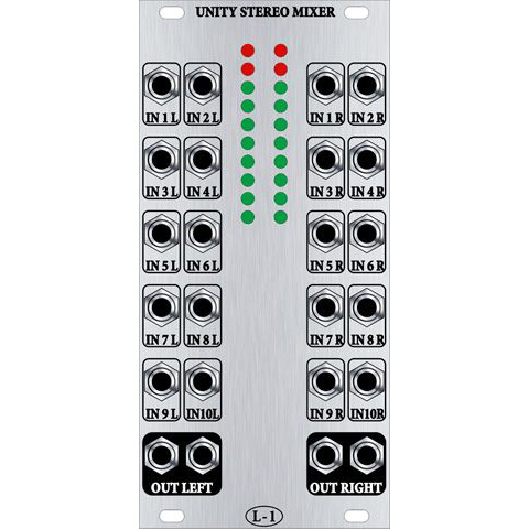 L-1 Unity Stereo Mixer Eurorack модули
