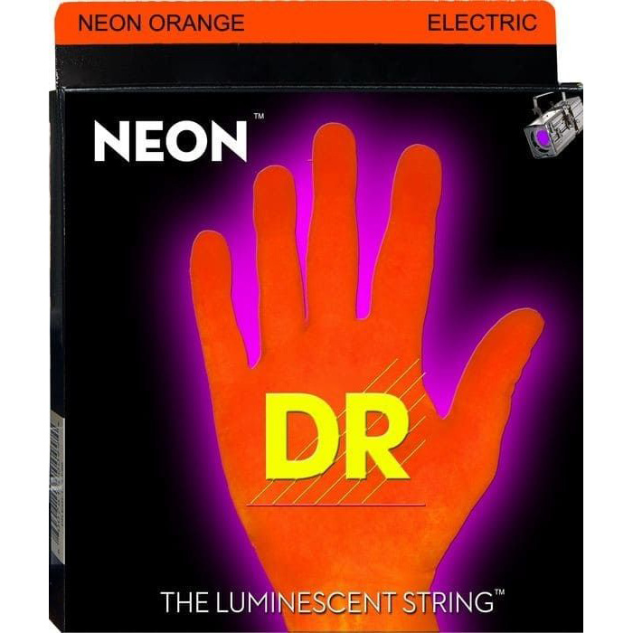 DR String NGE-11 NEON HiDef Orange Cтруны для электрогитар