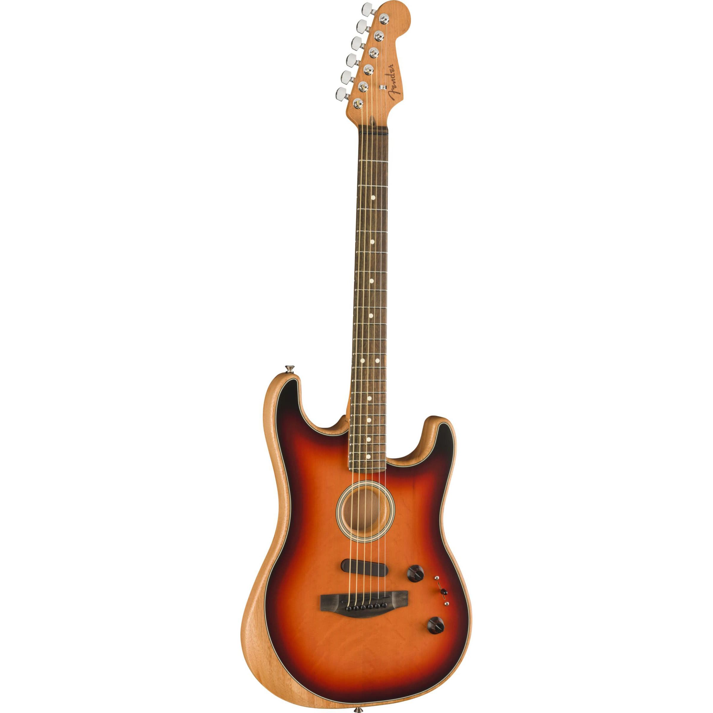 Fender Acoustasonic Stratocaster 3 Tone Sunburst Гитары акустические