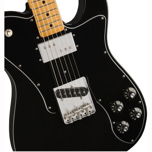 Fender Vintera 70s Telecaster® Custom, Maple Fingerboard, Black Электрогитары