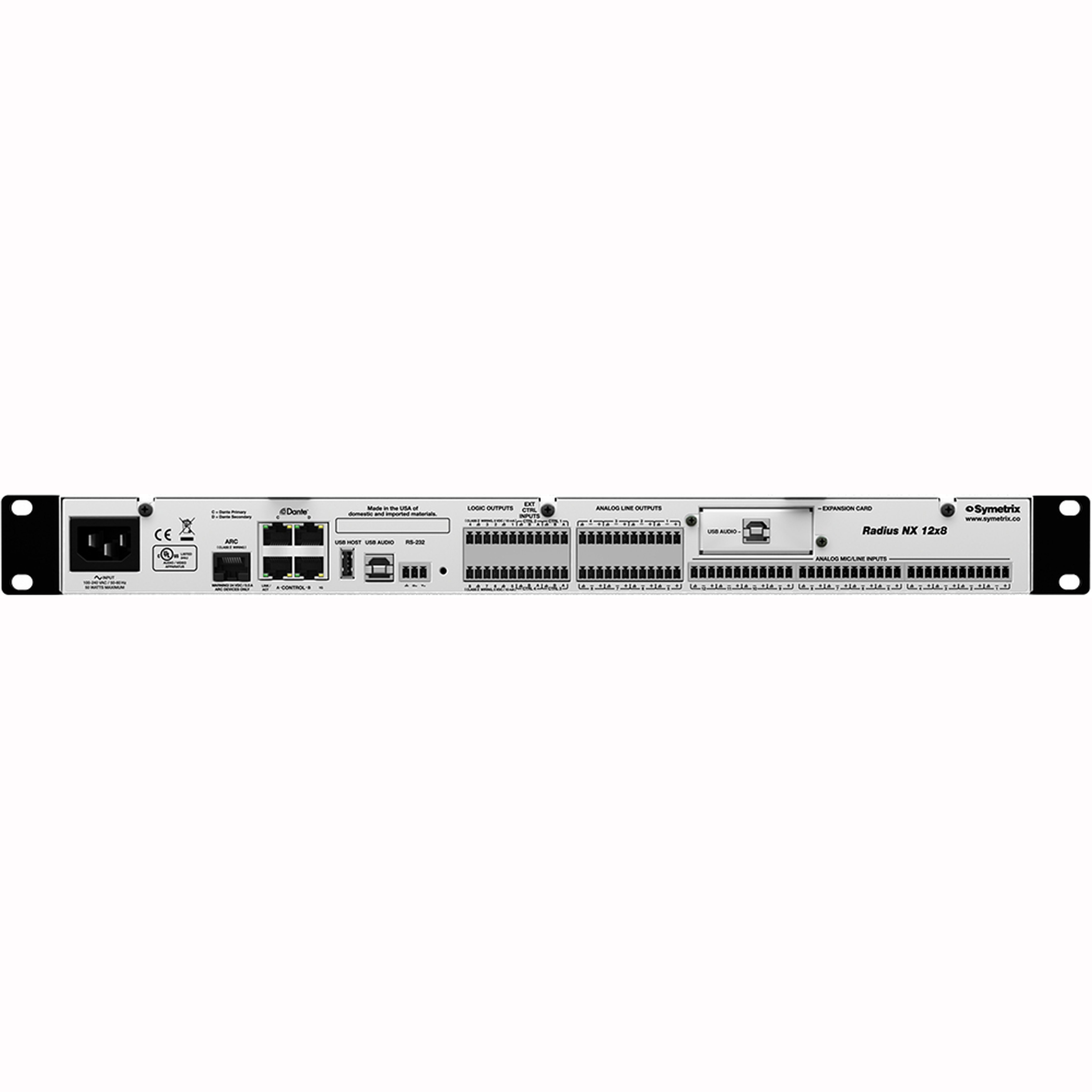 Symetrix Radius NX 12x8 AEC-1 Цифровые аудиоплатформы для конференц-систем