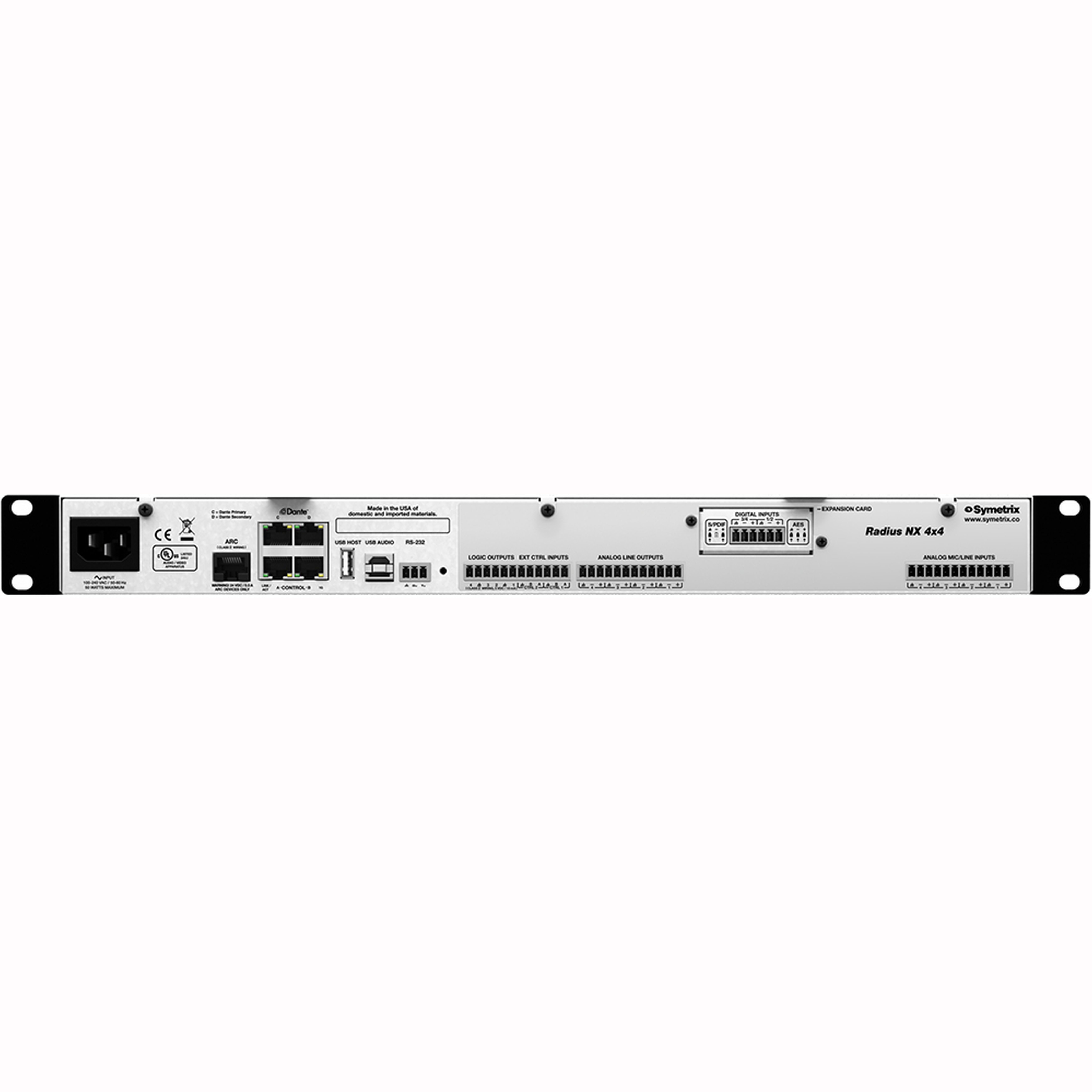 Symetrix Radius NX 4x4 AEC-1 Цифровые аудиоплатформы для конференц-систем