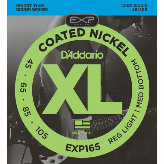 Daddario Exp165 Set Bass Exp Nkl 45-105 Long Струны для бас-гитар