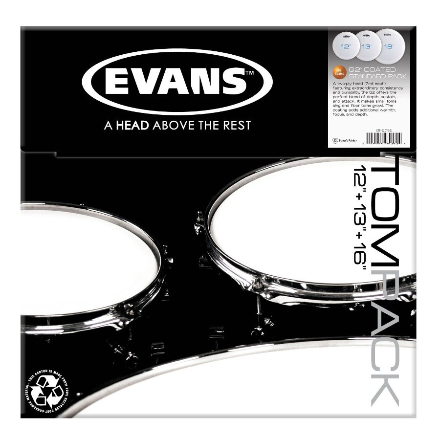 Evans ETP-G2CTD-S TOMPACK: G2 CTD 12,13,16-STD Наборы пластиков для акустических ударных установок