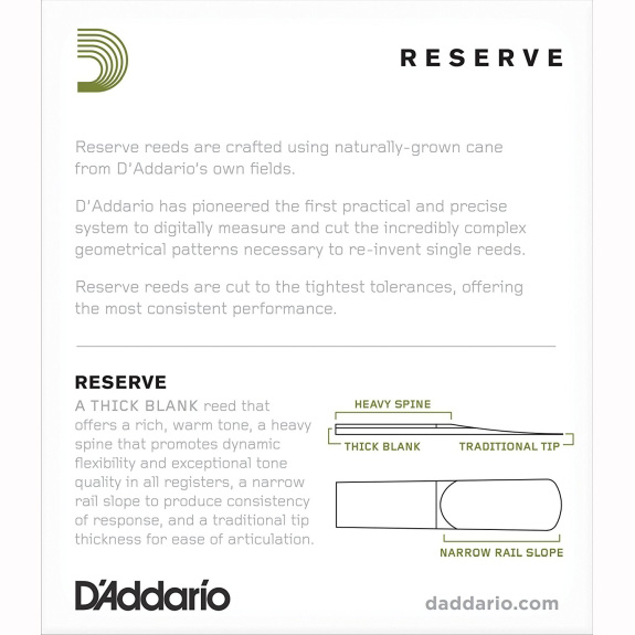 Daddario Woodwinds Djr1020 Reserve Asx- 10 Pack - 2.0 Аксессуары для саксофонов
