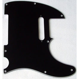 Fender PICKGUARD Telecaster Black 3-PLY Комплектующие для гитар