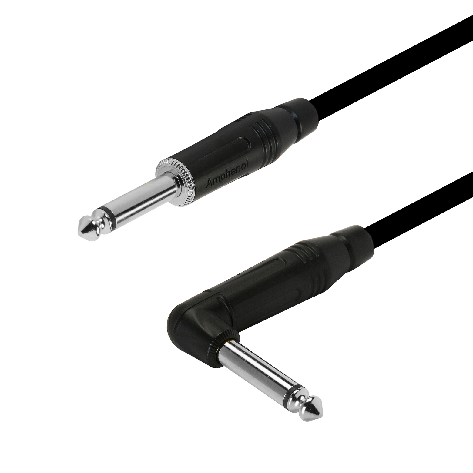 5м профессиональный инструментальный аудио кабель Jack - Jack 6.3 mm mono угловой 1 ст Amphenol Jack - Jack 6.3 mm mono угловые 1 ст.
