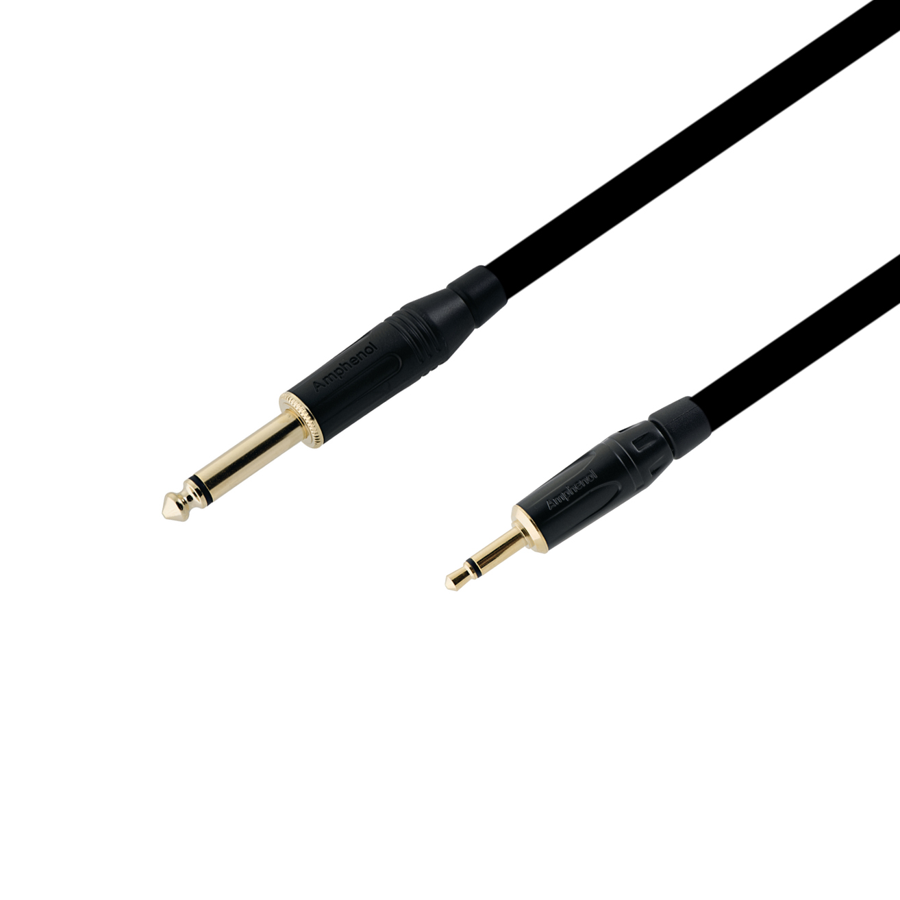 3m профессиональный аудио кабель 3.5 mm mono - Jack 6.3 mm mono Amphenol Gold minijack 3.5 mm mono - Jack 6.3 mm mono