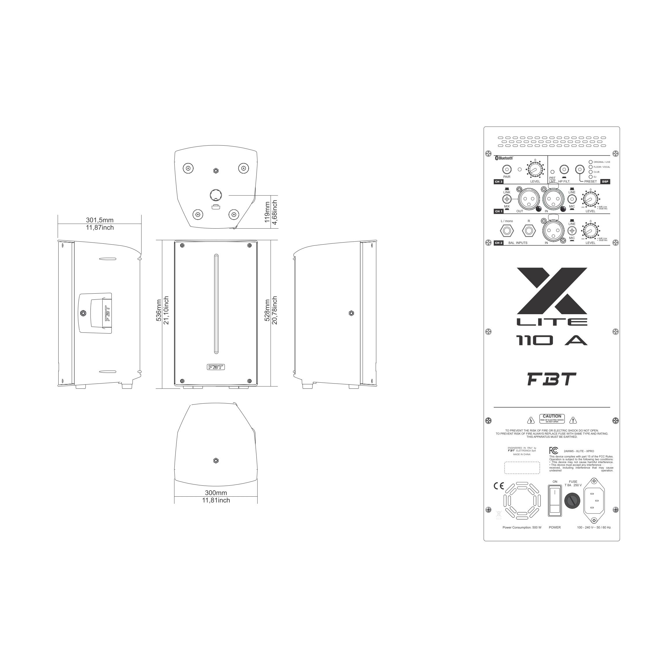 FBT X-LITE 110A Активные акустические системы