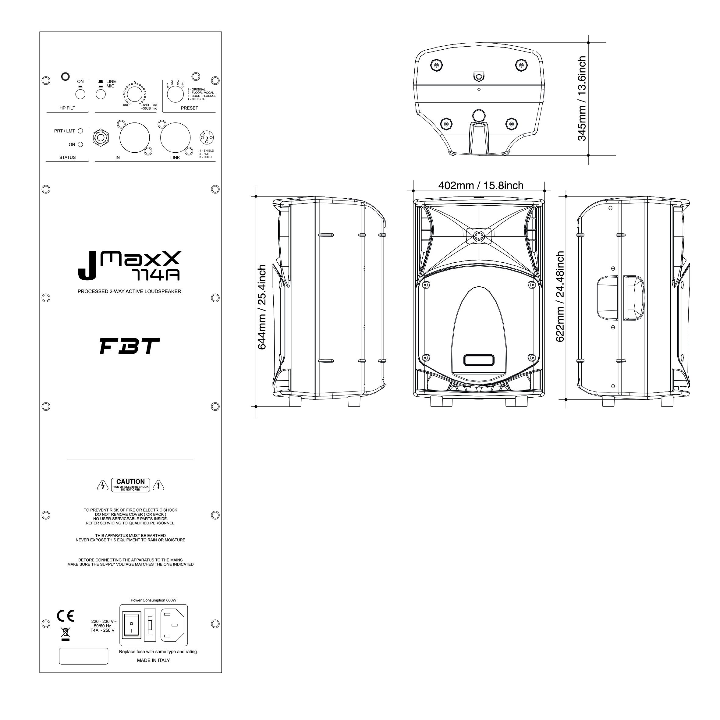 FBT JMAXX 114A Активные акустические системы