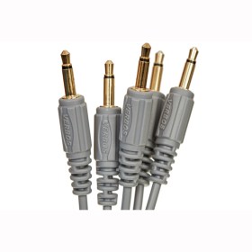 Verbos Cable 60cm (5-Pack), grey Патч кабели для аналоговых синтезаторов и звуковых модулей