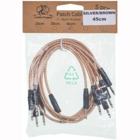 CablePuppy cable 45 cm (5 Pack) silver-brown Аксессуары для музыкальных инструментов
