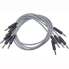CablePuppy cable 60 cm (5 Pack) white-silver Аксессуары для музыкальных инструментов
