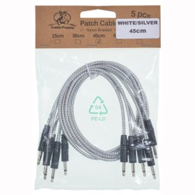 CablePuppy cable 120 cm (5 Pack) white-silver Аксессуары для музыкальных инструментов
