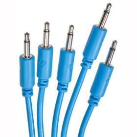 Black Market Modular Patch Cable 5-pack 9 cm blue Аксессуары для музыкальных инструментов