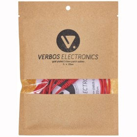Verbos Cable 22cm (5-Pack), red Патч кабели для аналоговых синтезаторов и звуковых модулей